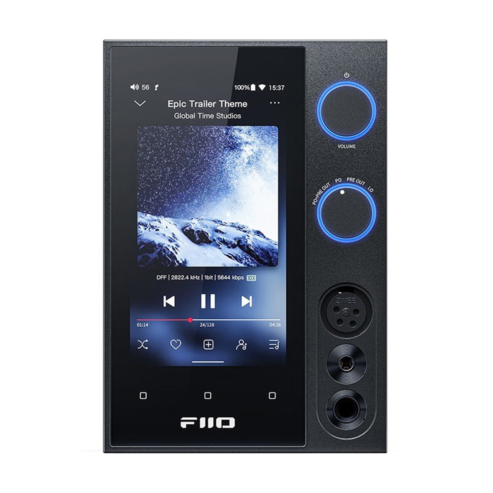 FiiO Q15 Bluetooth 5.1 HIFI Headphone Amplifier Player MQA Decoder