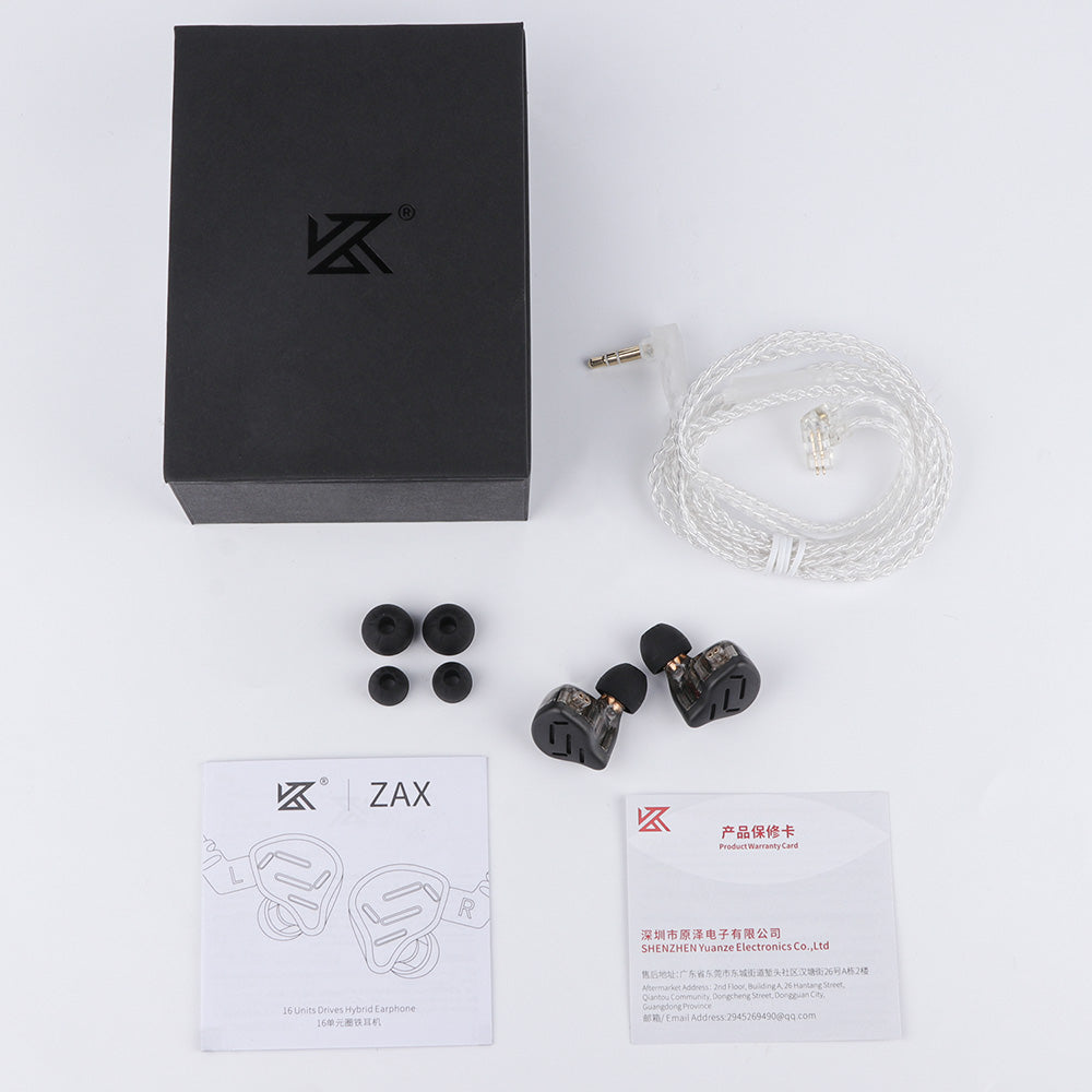 KZ ZAX Earphone In Ear ZS10 Pro AS10 ZSX ZSN PRO X ZST X Reviews 2020 Best earbuds