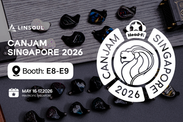 Linsoul Audio at CanJam Singapore 2026 booth at Pan Pacific Singapore showcasing THIEAUDIO, Kiwi Ears products and more