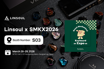 Linsoul Audio booth at SMKX 2026 Seoul Mechanical Keyboard Expo