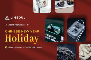 Linsoul Chinese New Year 2026 operational notice banner – important information on order processing, shipping delays, and pre-orders during Lunar New Year holiday.