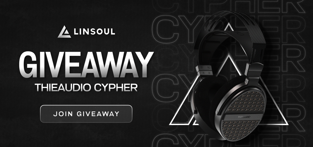 THIEAUDIO Cypher headphone giveaway poster by Linsoul Audio – enter before Kickstarter launch on 2 March 2026