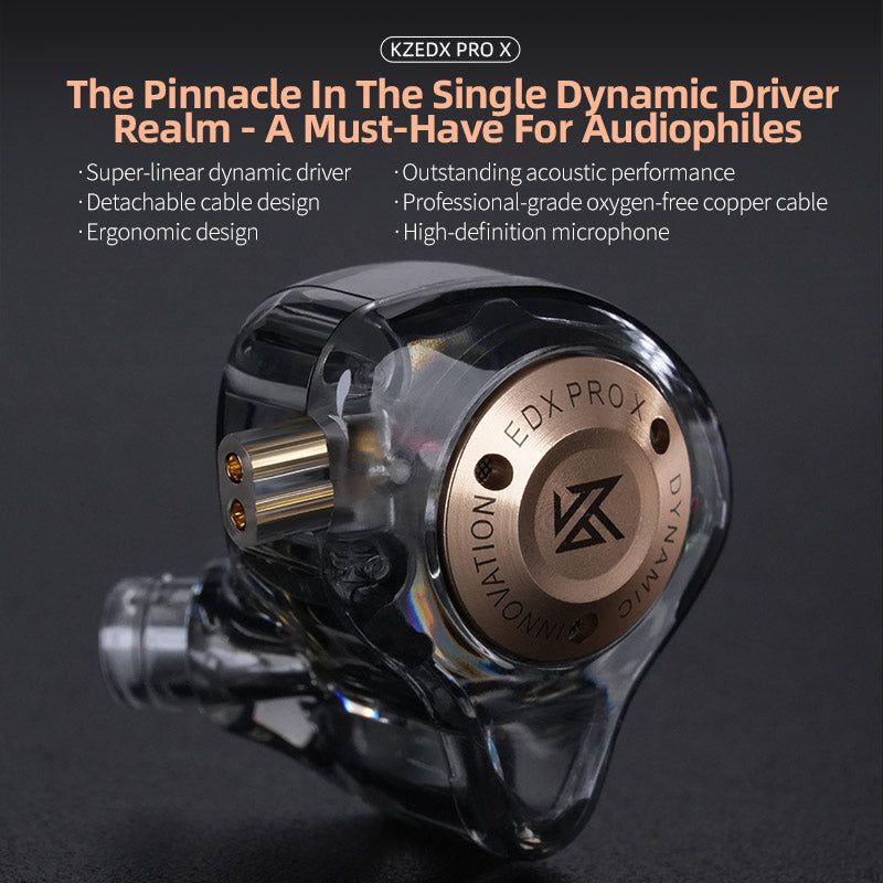 KZ EDX Pro X | Single Dynamic Driver In-Earmonitor – Linsoul Audio