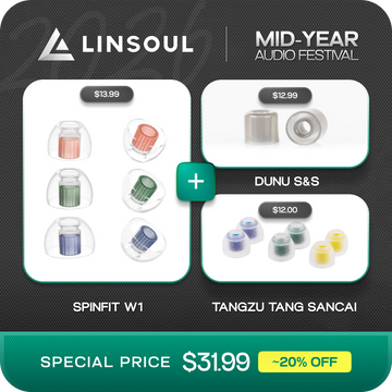 SpinFit W1 + DUNU S&S Eartips + TANGZU Tang Sancai