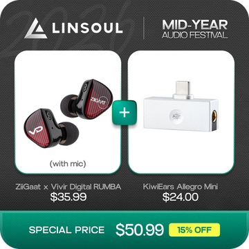 ZiiGaat x Vivir Digital: RUMBA (With Mic) + Kiwi Ears Allegro Mini