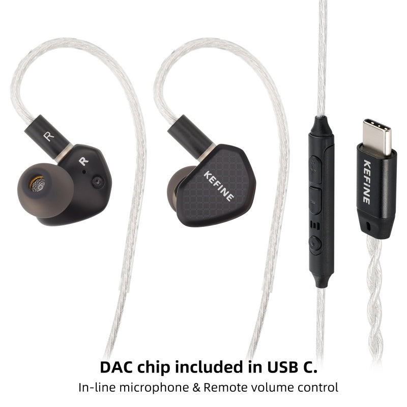Kefine Klean | 10mm DLC Diaphragm Dynamic Driver HiFi IEM