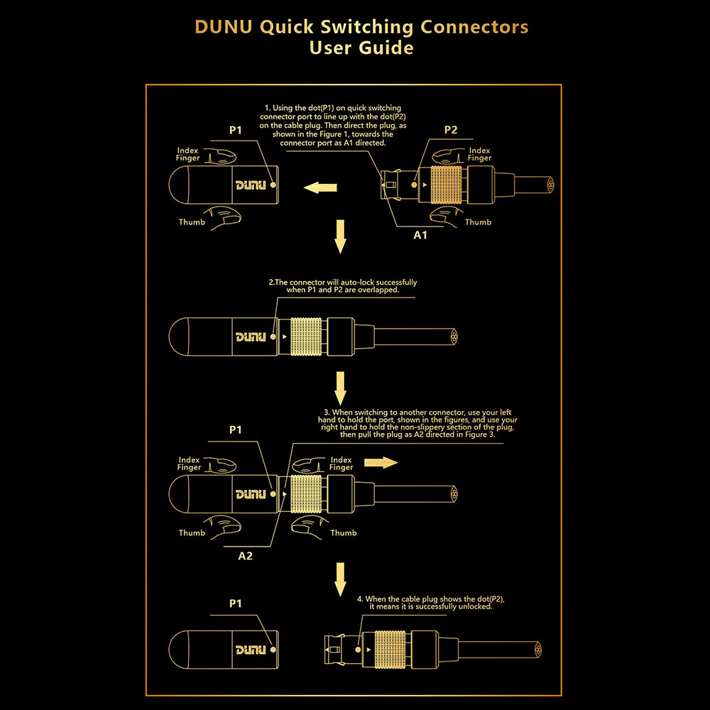 Patented Quick-switch Modular Plug Applicable to DK4001 / DK3001pro / DK2001 / The 17th / Lyre / Chord / NOBLE / HULK