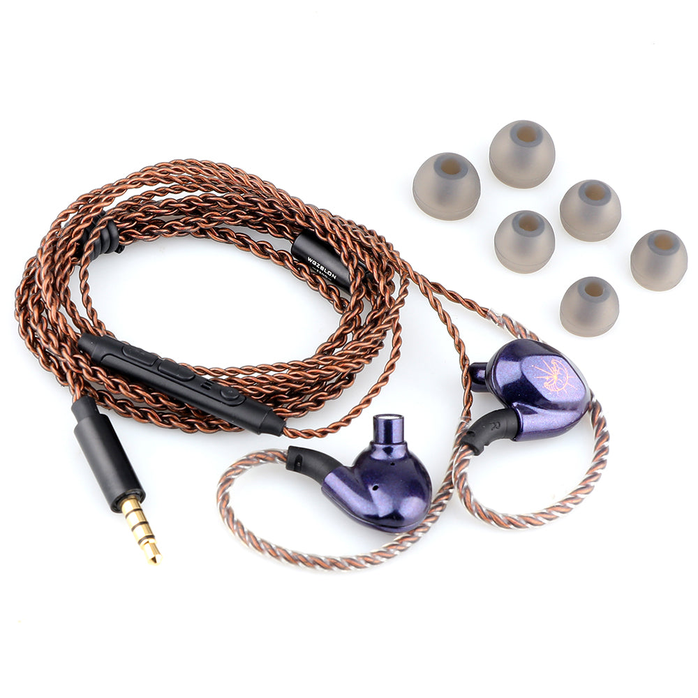 BLON Z200 HiFi 10mm Carbon Diaphragm Driver In Ear Earphones