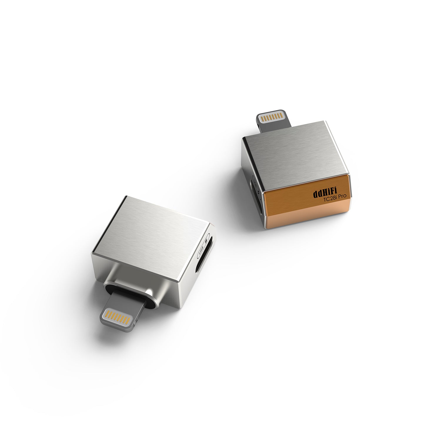 TC28i Pro Lightning to Dual USB-C Female Jack OTG Power Adapter