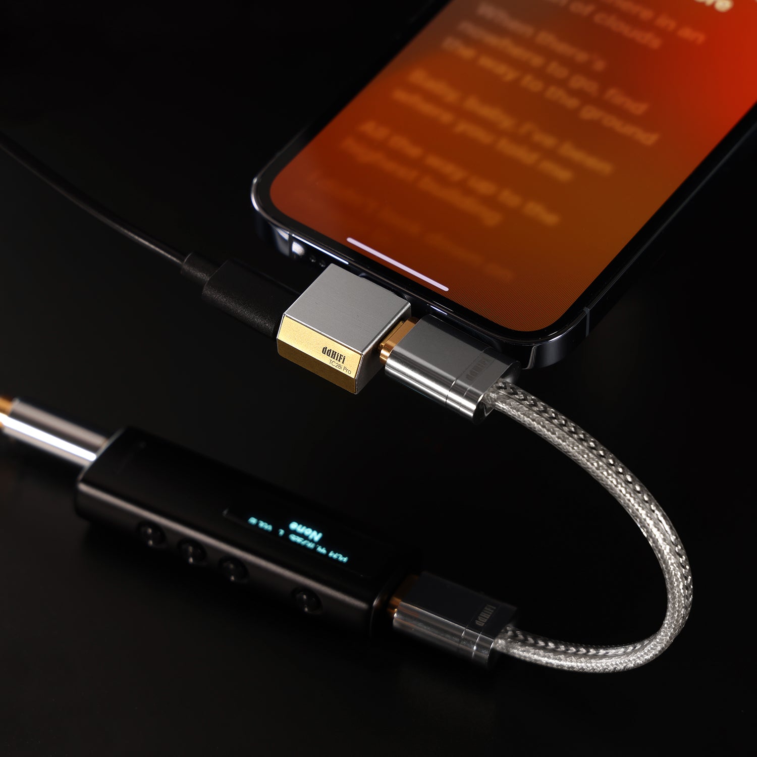 TC28i Pro Lightning to Dual USB-C Female Jack OTG Power Adapter
